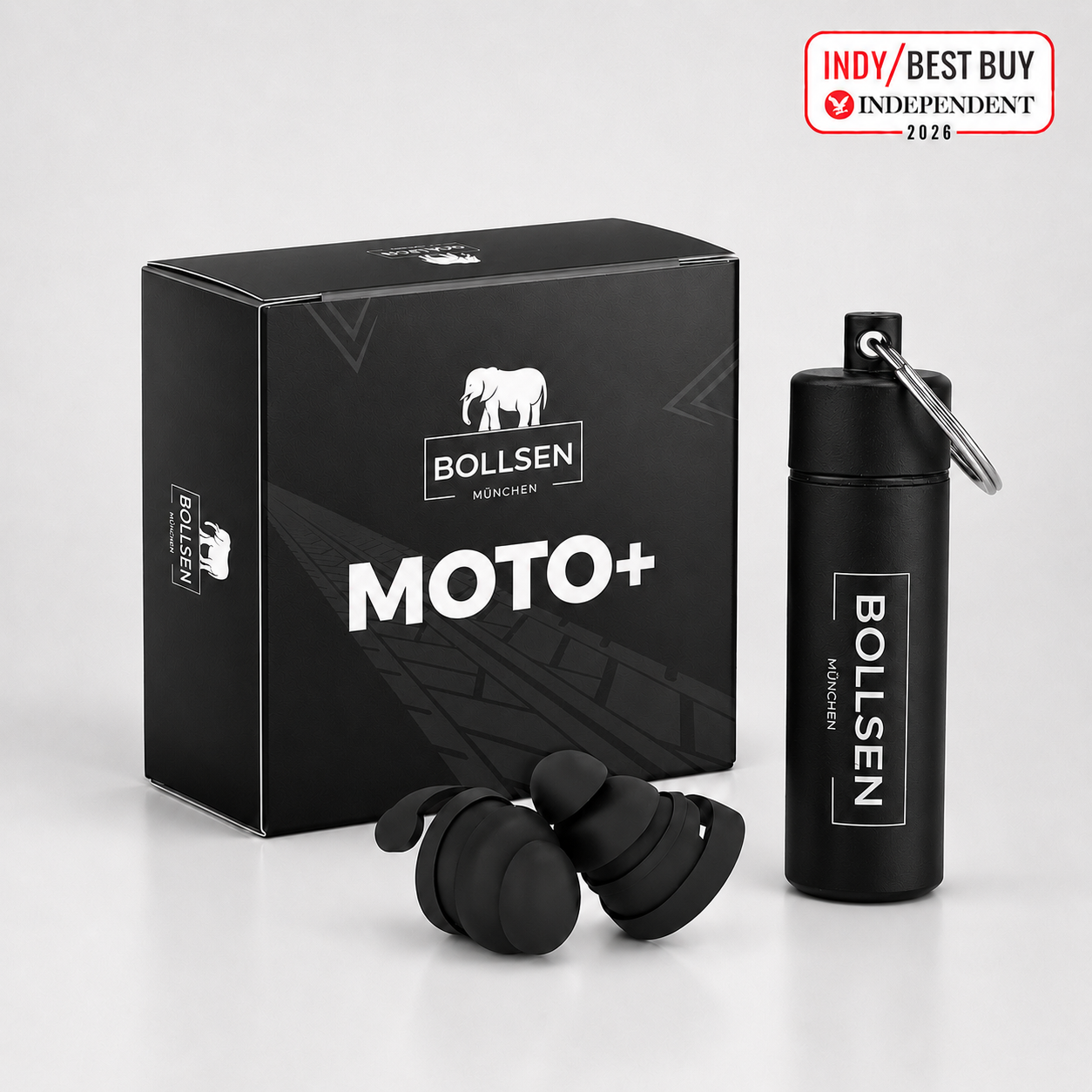 BOLLSEN Moto+ earplugs — motorcycle hearing protection